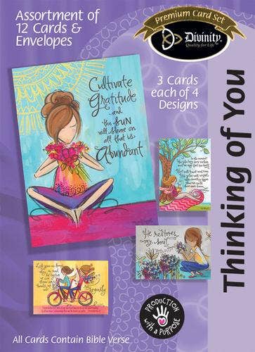 Boxed Cards: Thinking Of You, Painted Girls