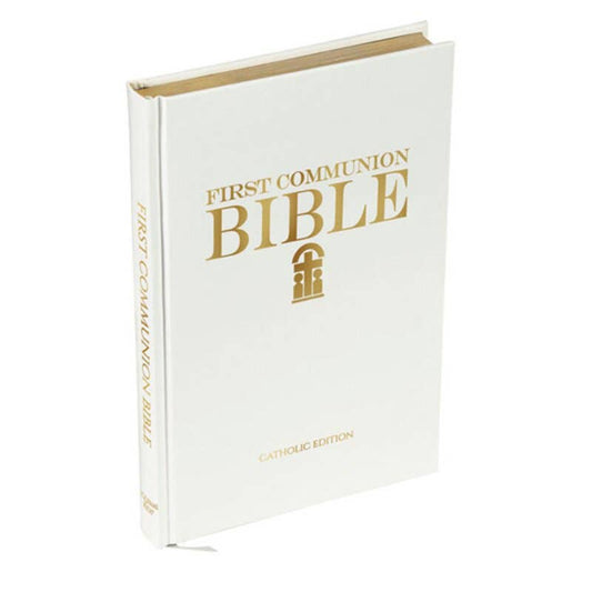 First Communion Illustrated Bible -  Bxd Wht