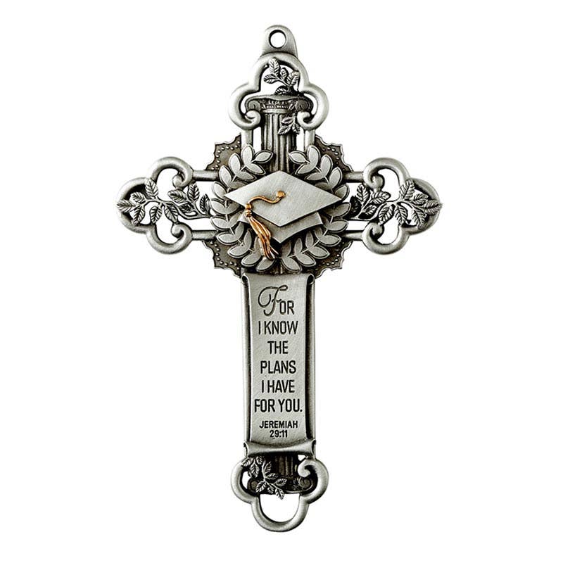 Pewter 5" Graduation Cross