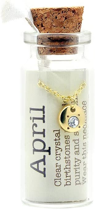 Birthstone Bottle Necklace