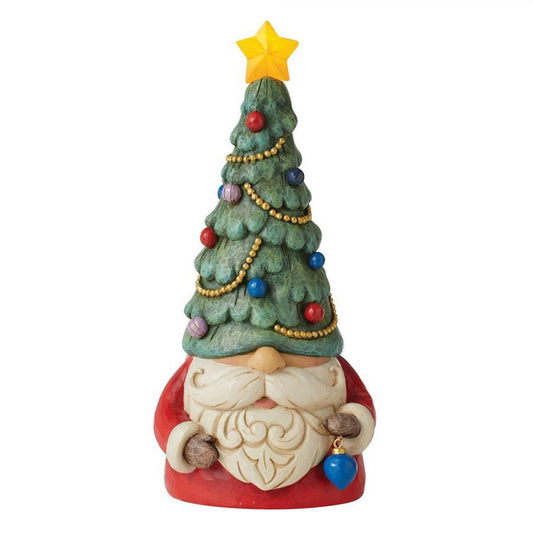 Jim Shore Gnome with Lighted Christmas Tree