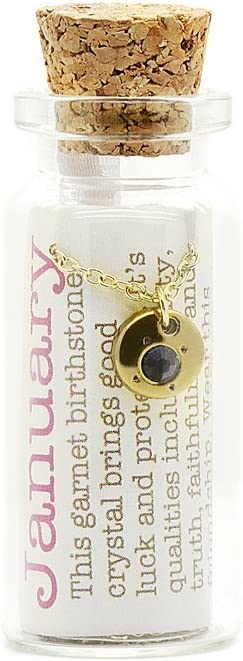 Birthstone Bottle Necklace