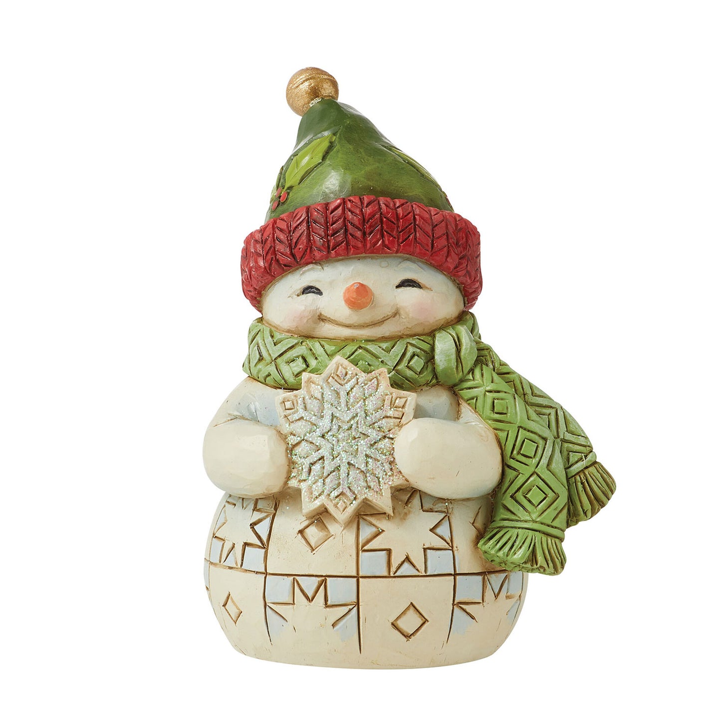 Jim Shore Mini Snowman with Snowflake