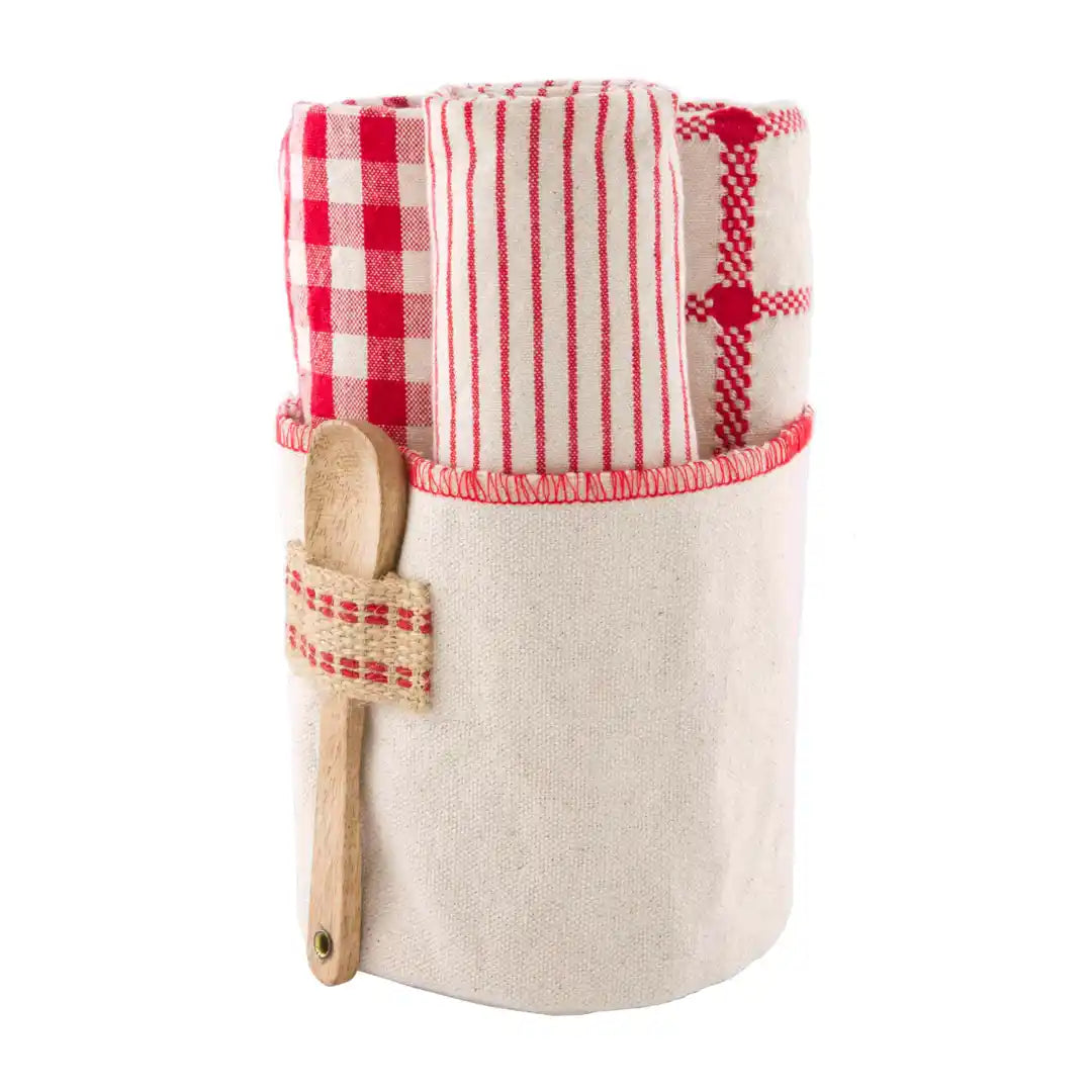 Holiday Towel Bucket Set