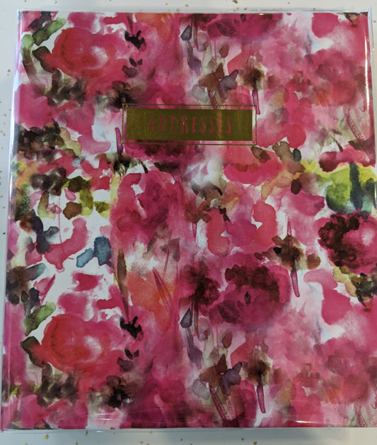 Painterly Floral Refillable Address Book