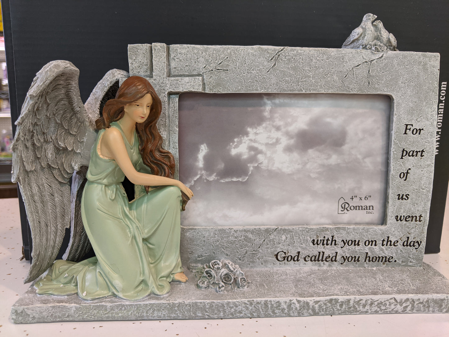 7” Memorial Frame with Angel