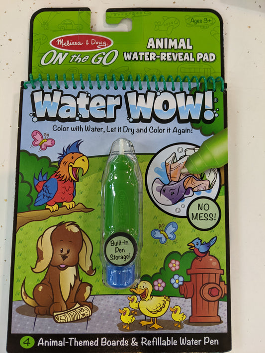 Water Wow-On the Go-Water Reveal Pad - Animal