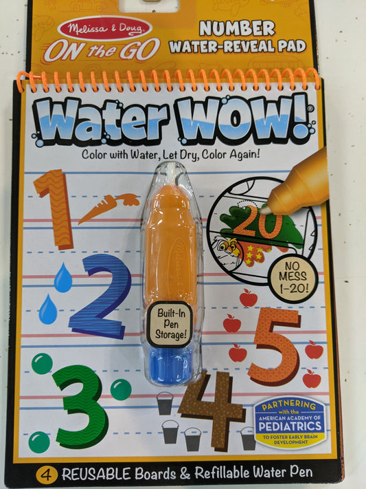 Water Wow - Number Water-Reveal Pad