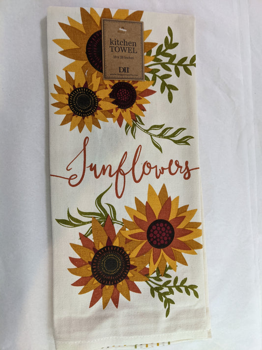 Sunny Sunflower Dishtowels