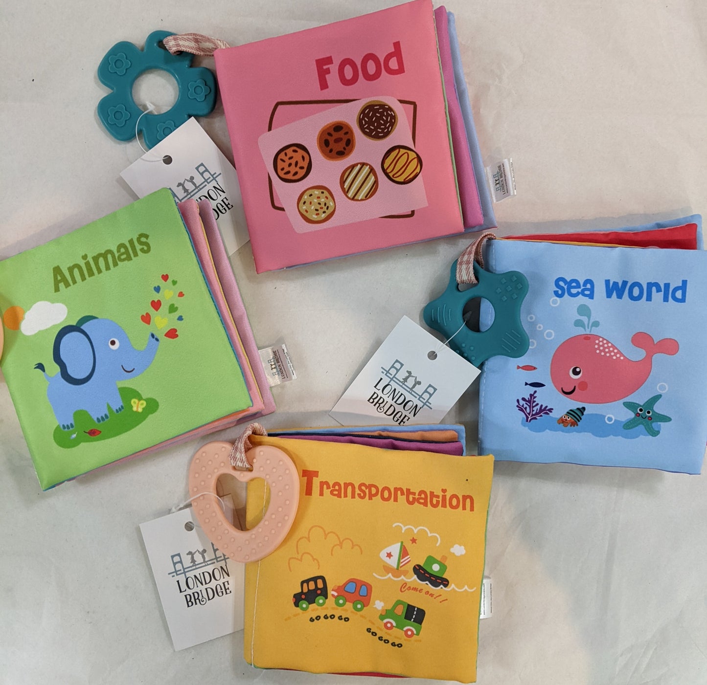 Cloth Book with Teething Ring