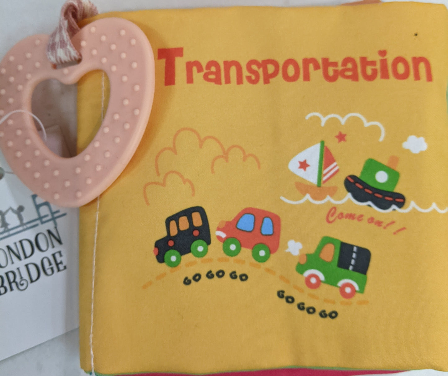 Cloth Book with Teething Ring