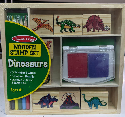 Wooden Stamp Set - Dinosaurs