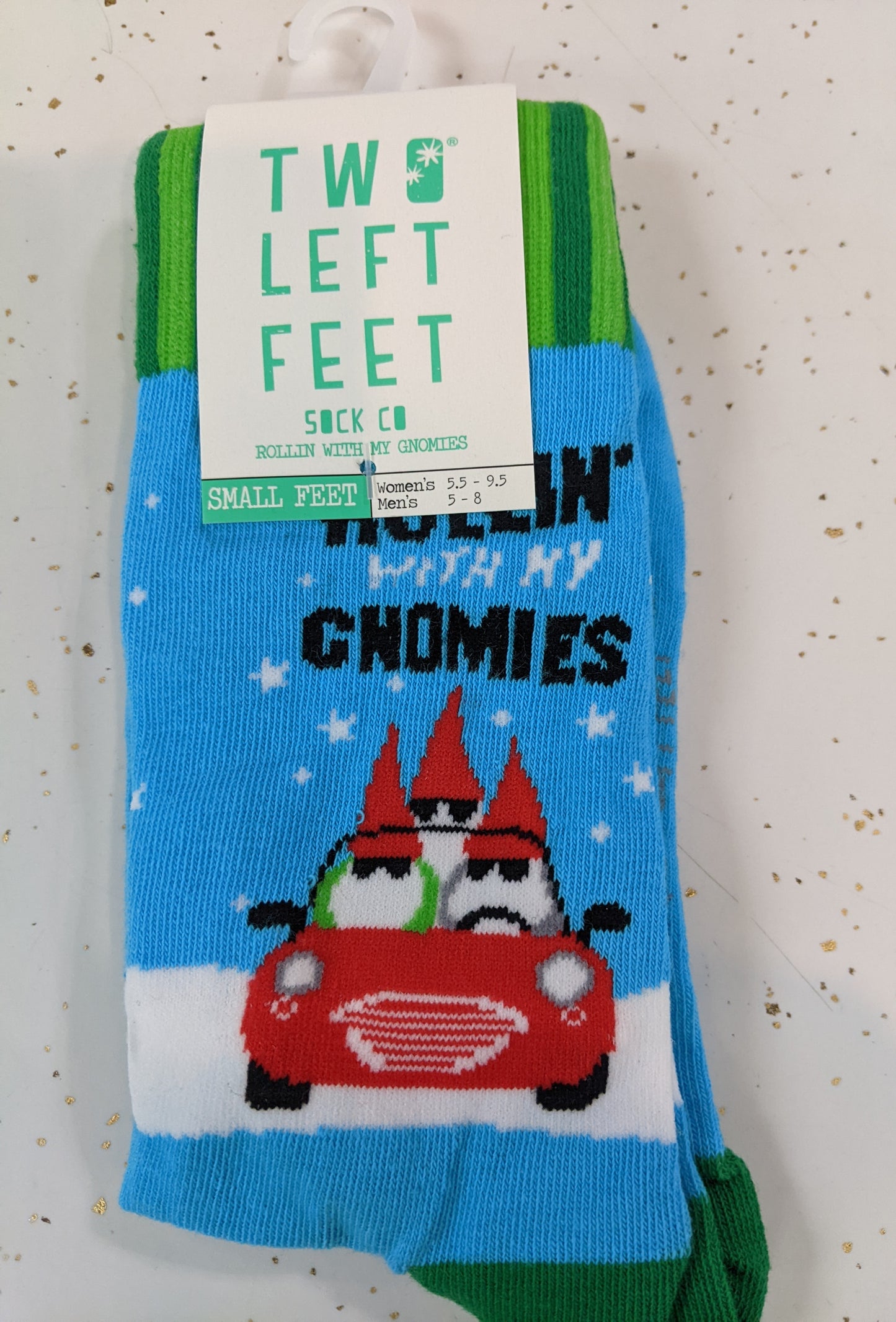 Two Left Feet Socks- Rollin With My Gnomies