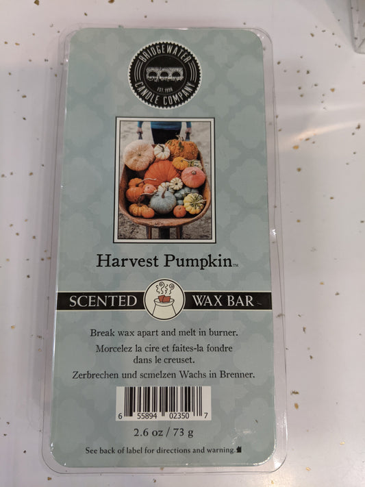 Harvest Pumpkin Wax Bars by Bridgewater