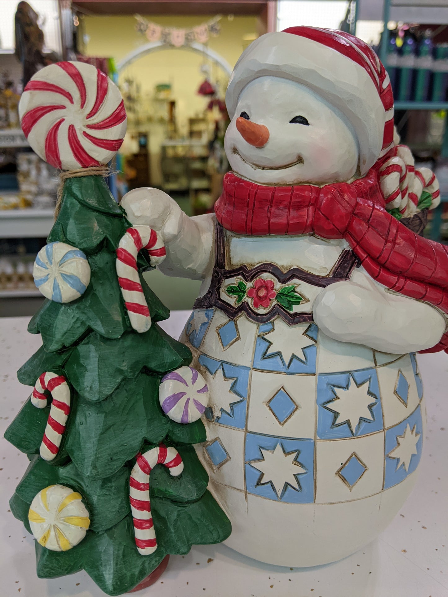 Jim Shore Snowman with Candy