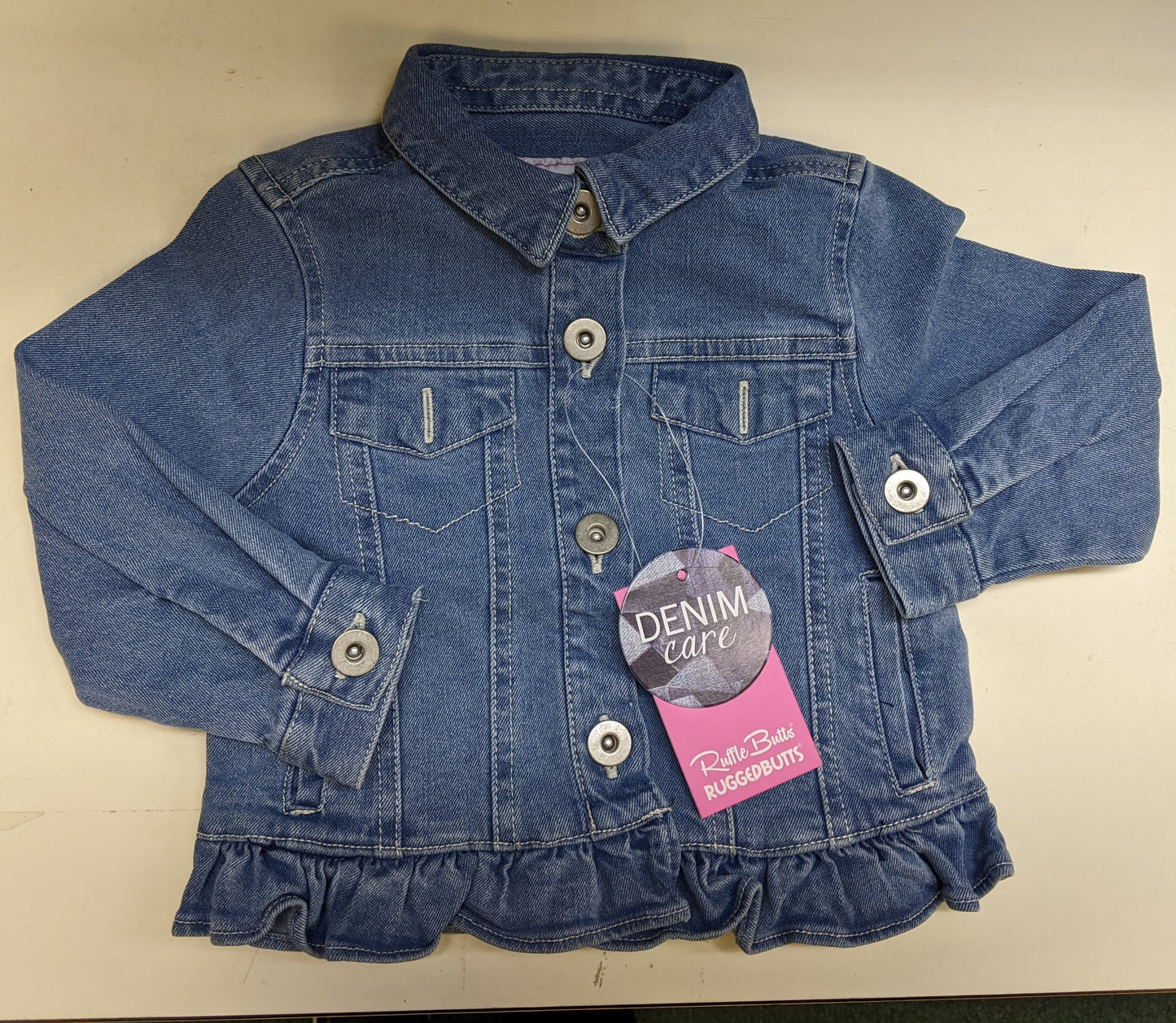 Girls Light Wash Denim Jacket