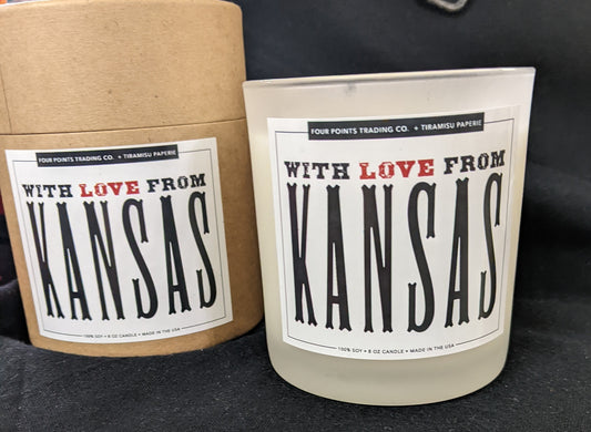 With Love From Kansas 8oz soy candle