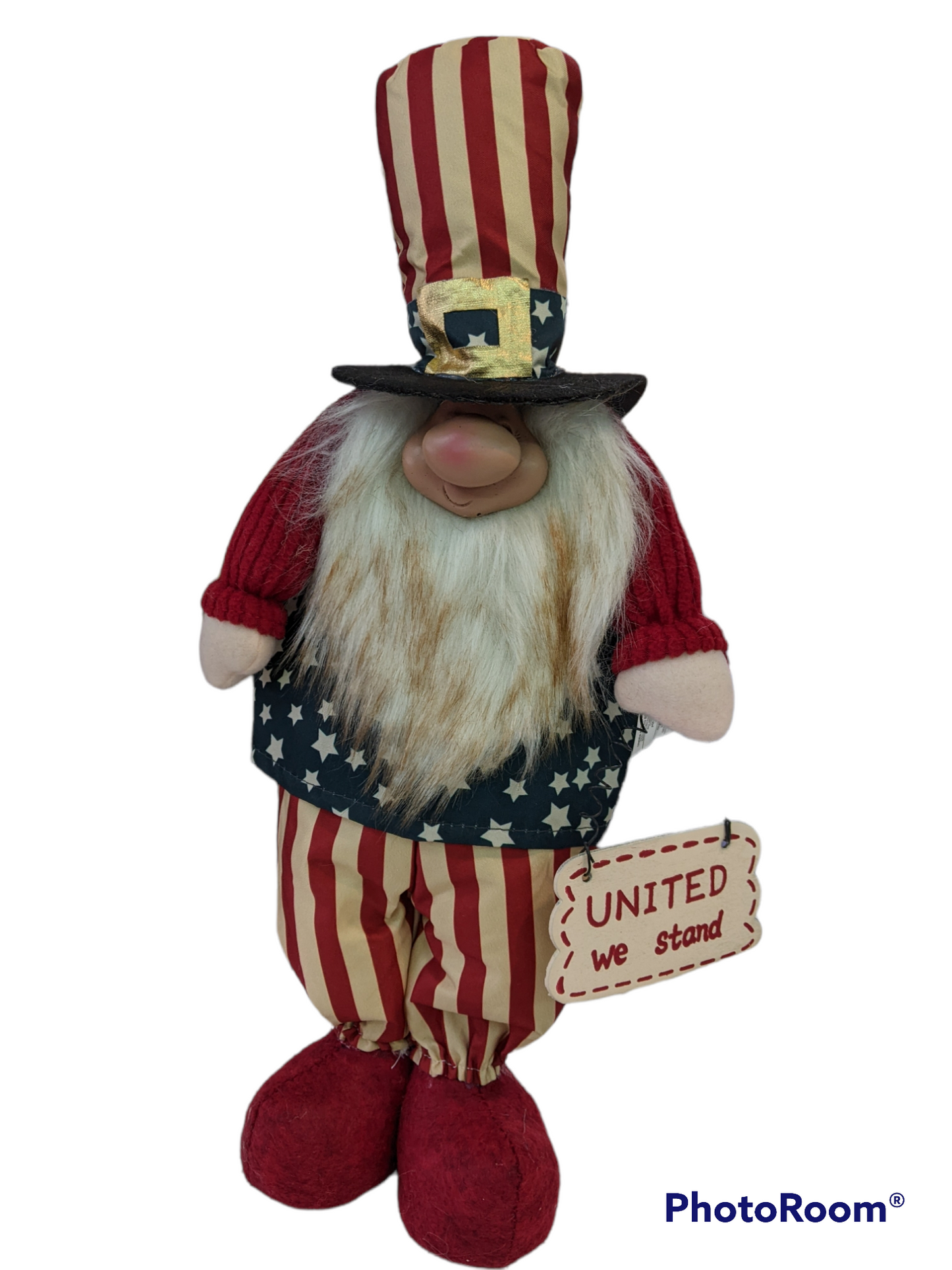 Fabric Handcrafted Americana Gnome