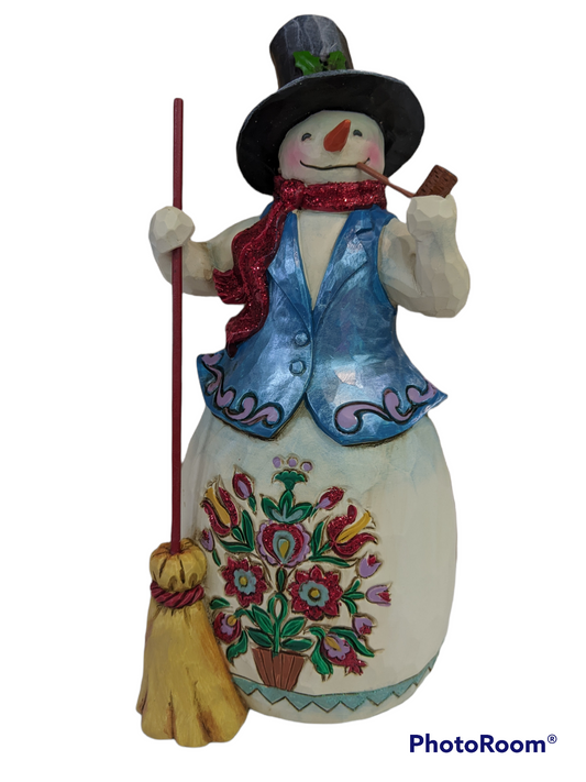 Jim Shore - Snowman with Pipe