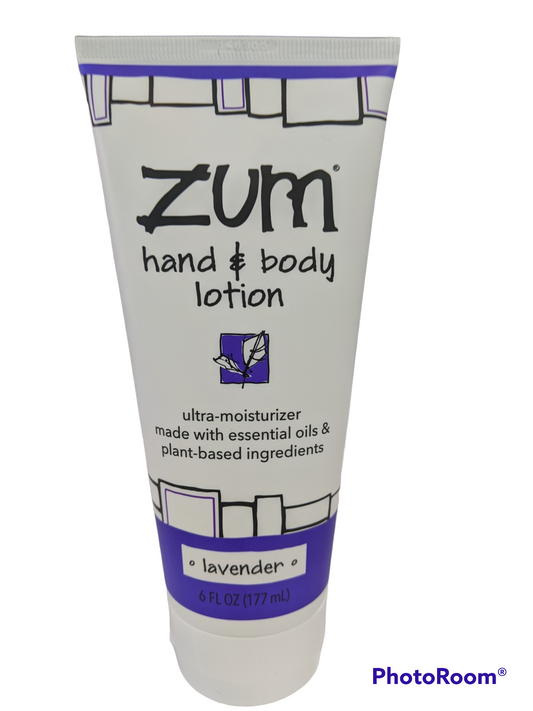Zum Hand & Body Lotion - Lavender- 6 oz.