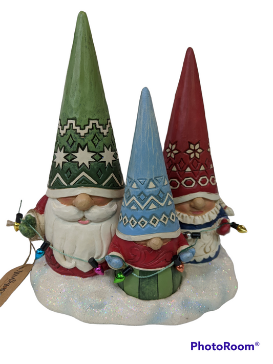 Jim Shore Christmas Gnome Family