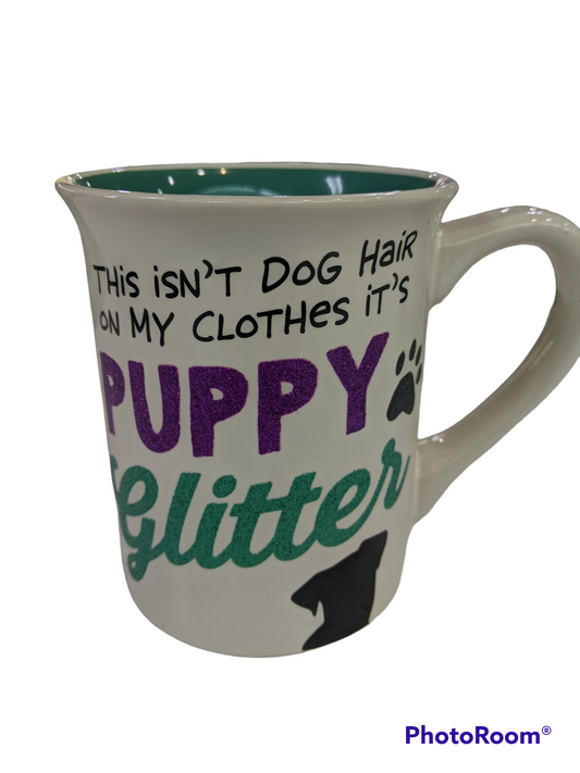 Puppy Glitter Mug