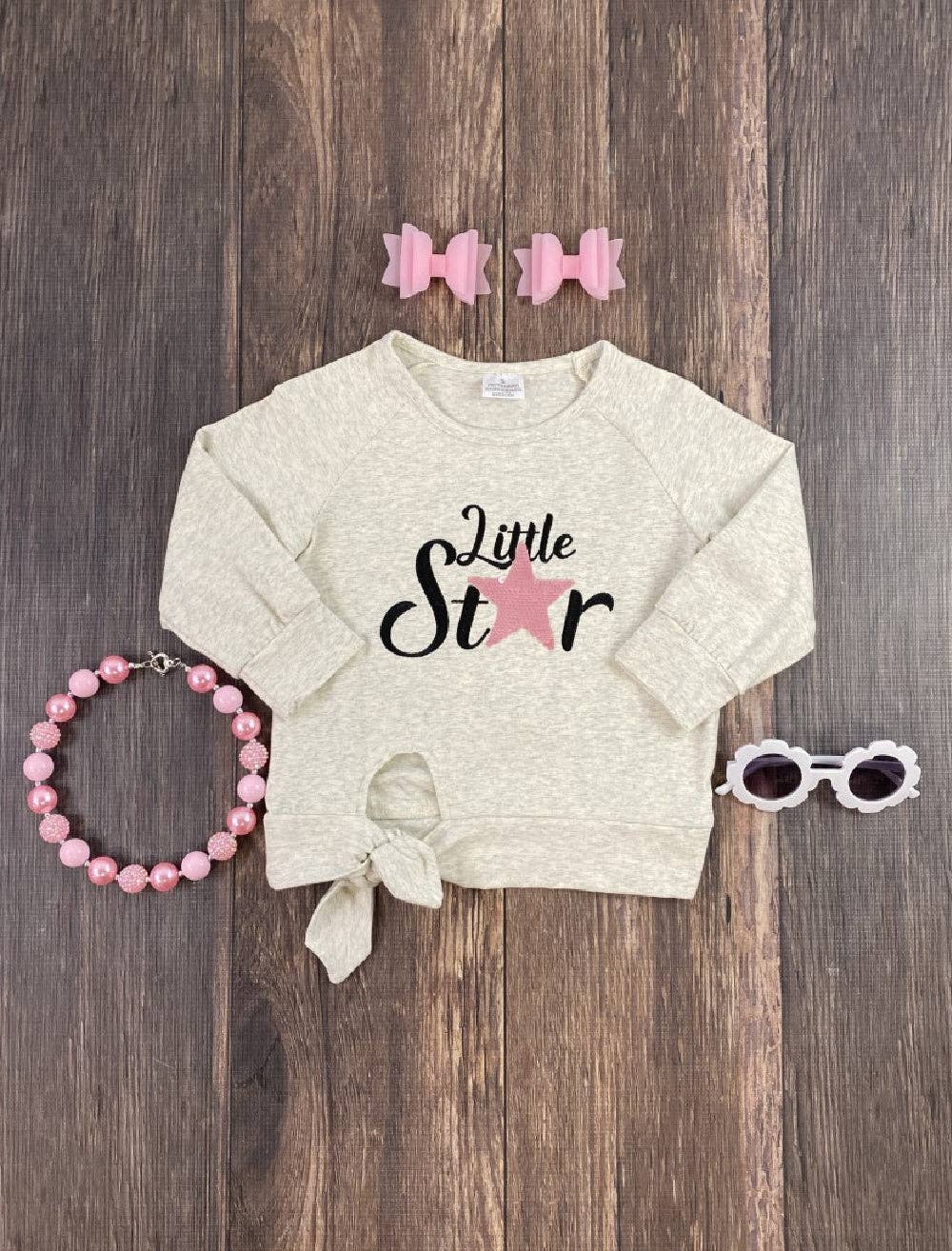 Little Star Tie Pullover