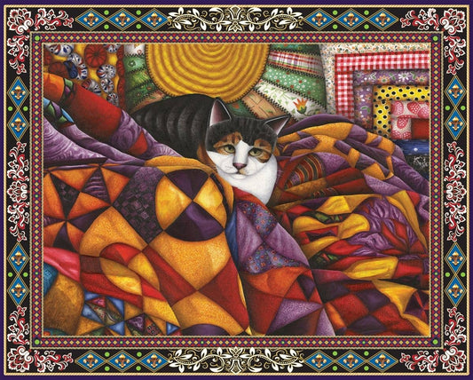 Quilted Cat 1000 Piece Jigsaw Puzzle