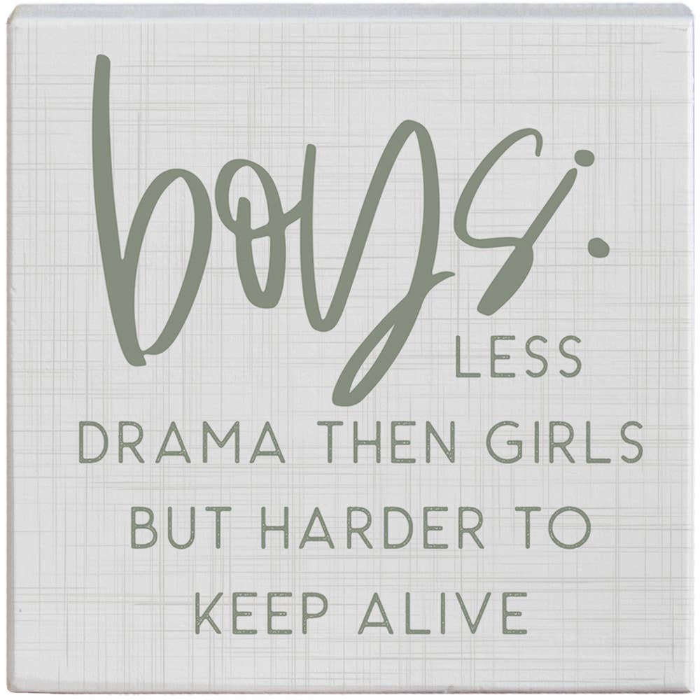 Boys Less Drama - Gift-A-Block