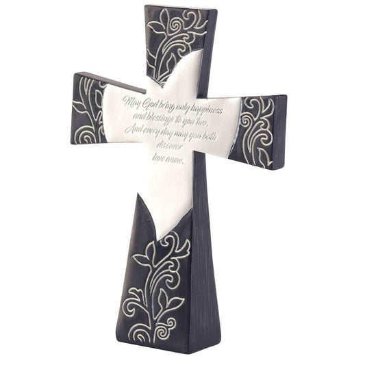 MAY GOD BRING RESIN TABLETOP CROSS