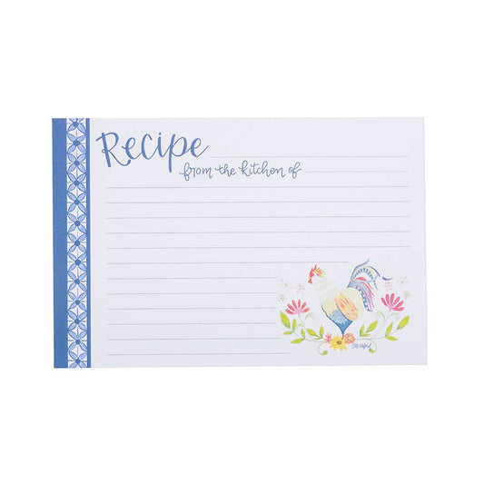 Rooster Recipe Cards