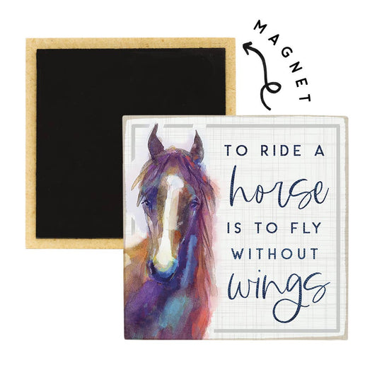 Horse Wings - Square Magnets