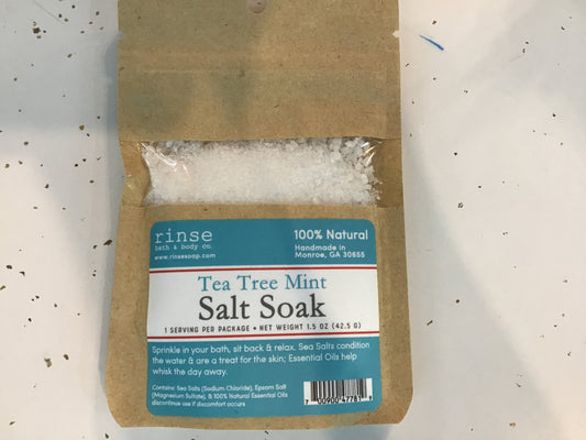 Tea Tree Mint Salt Soak 1.5oz