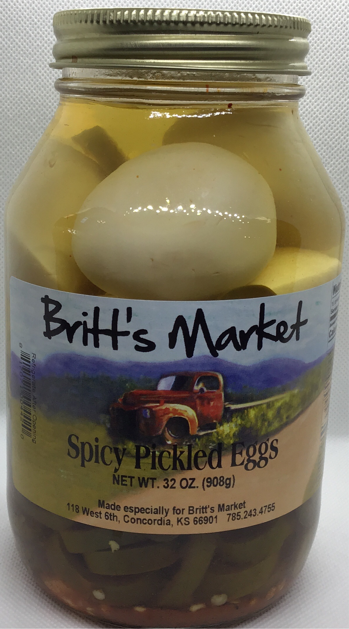 Britt's Spicy Pickled Eggs