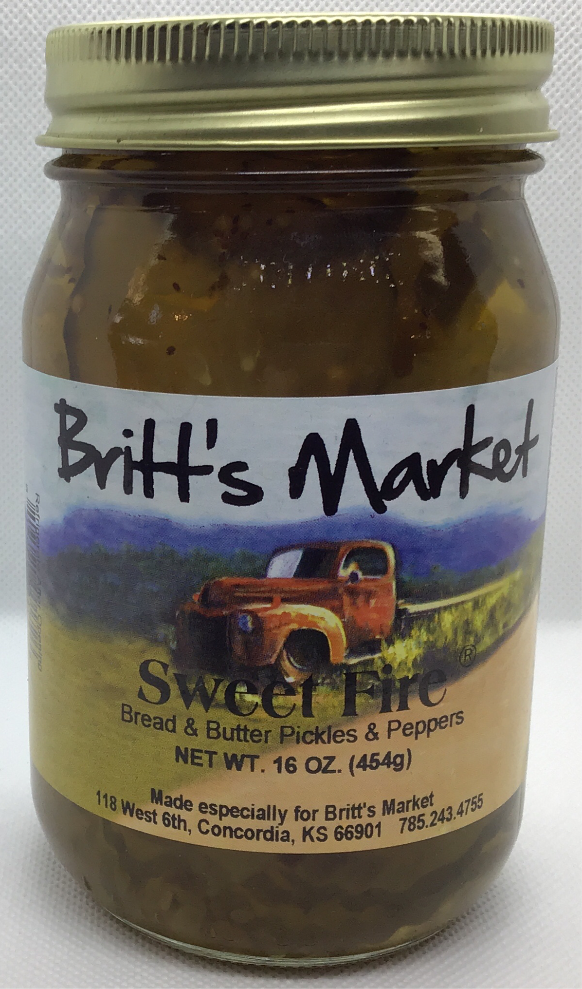 Britt's Sweet Fire Pickles