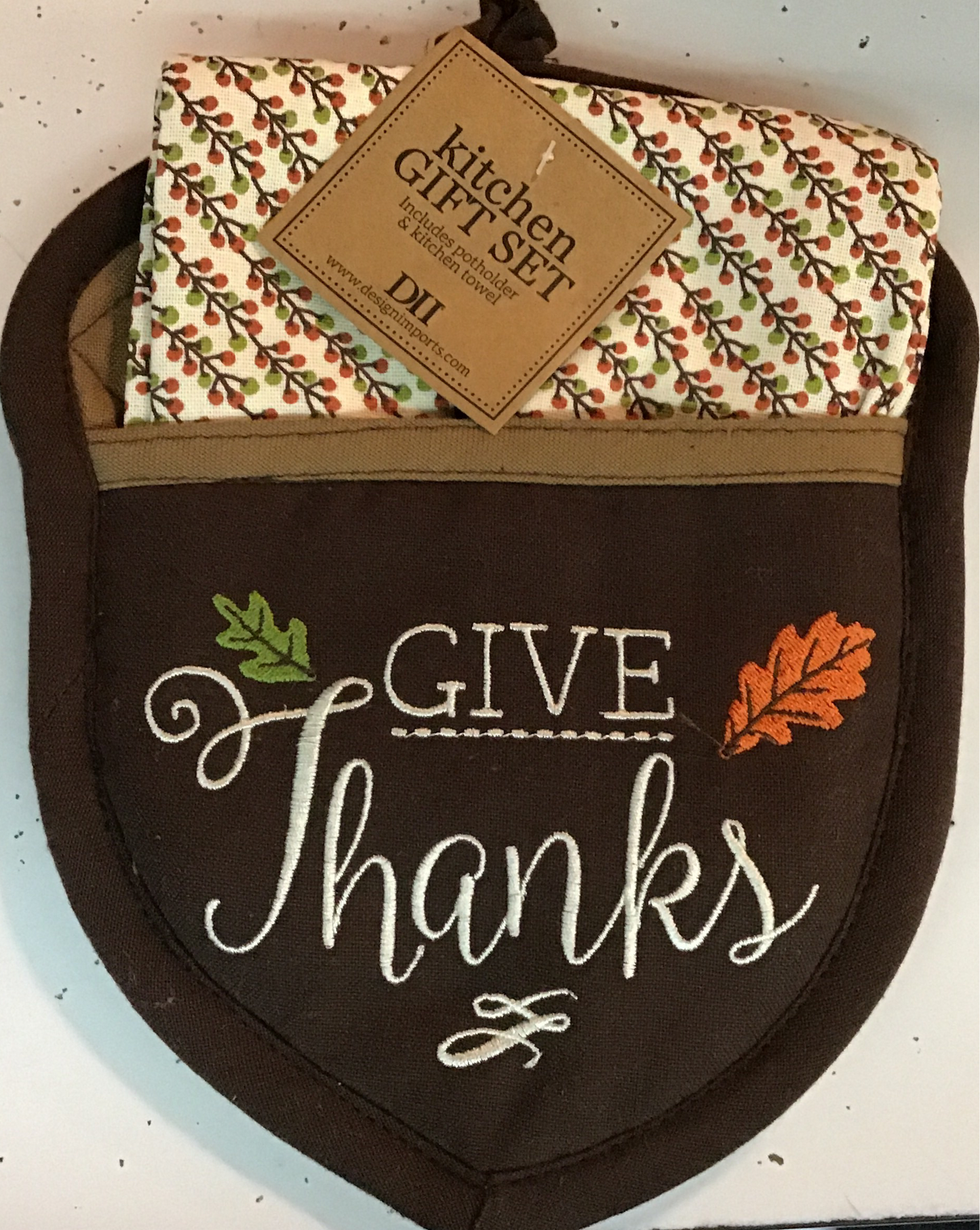 Give Thanks Potholder set