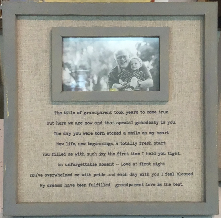 Grandparent Love Sentiment Frame